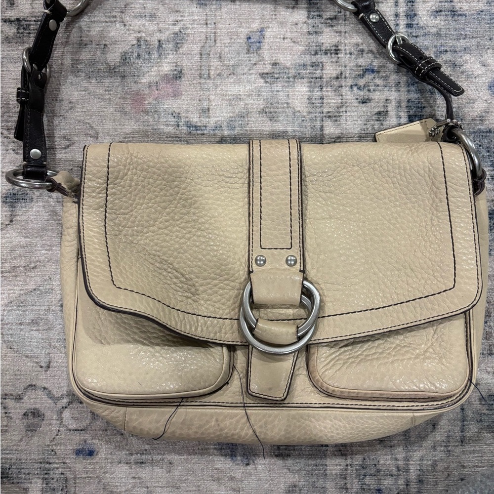 Coach lightly used leather bag